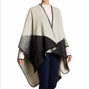 Woven metallic Ruana